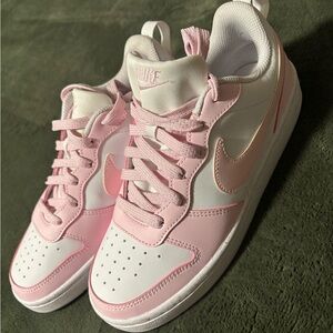 Nike Pink and White Sneakers